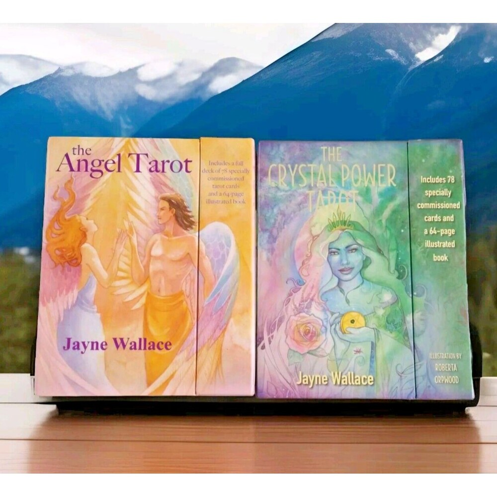 Tarot Cards by Jayne Wallace: The Angel Tarot & The Crystal Power Tarot